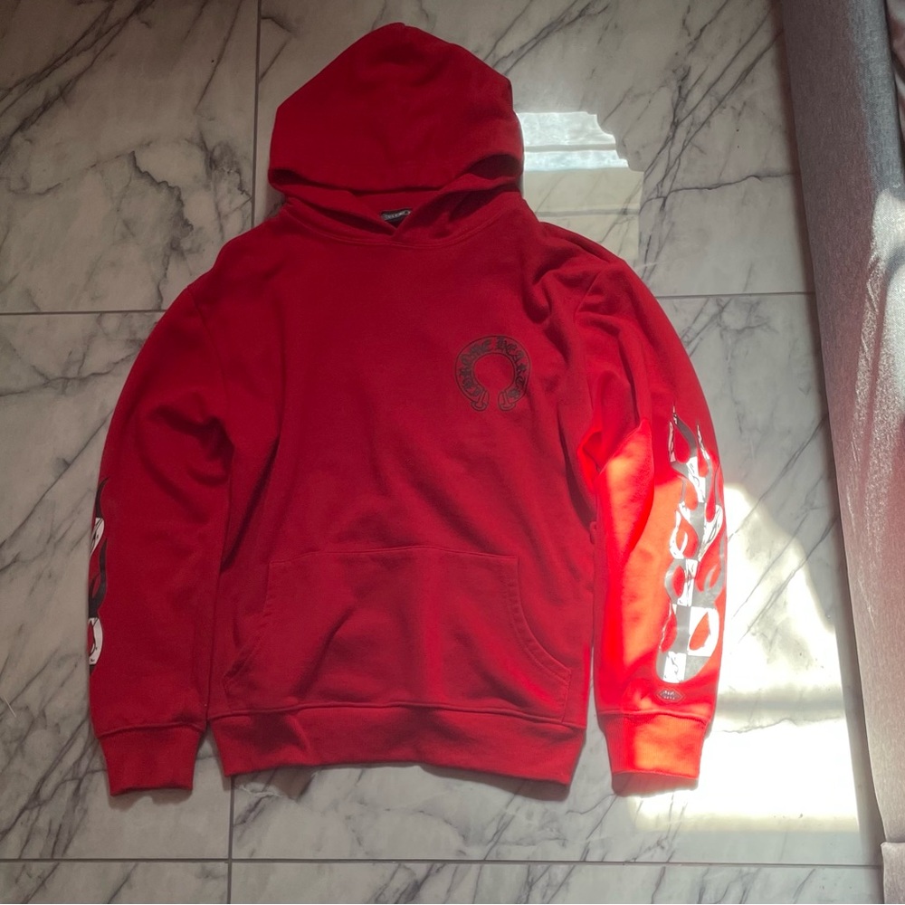 Chrome Hearts Red Hoodie Sweater